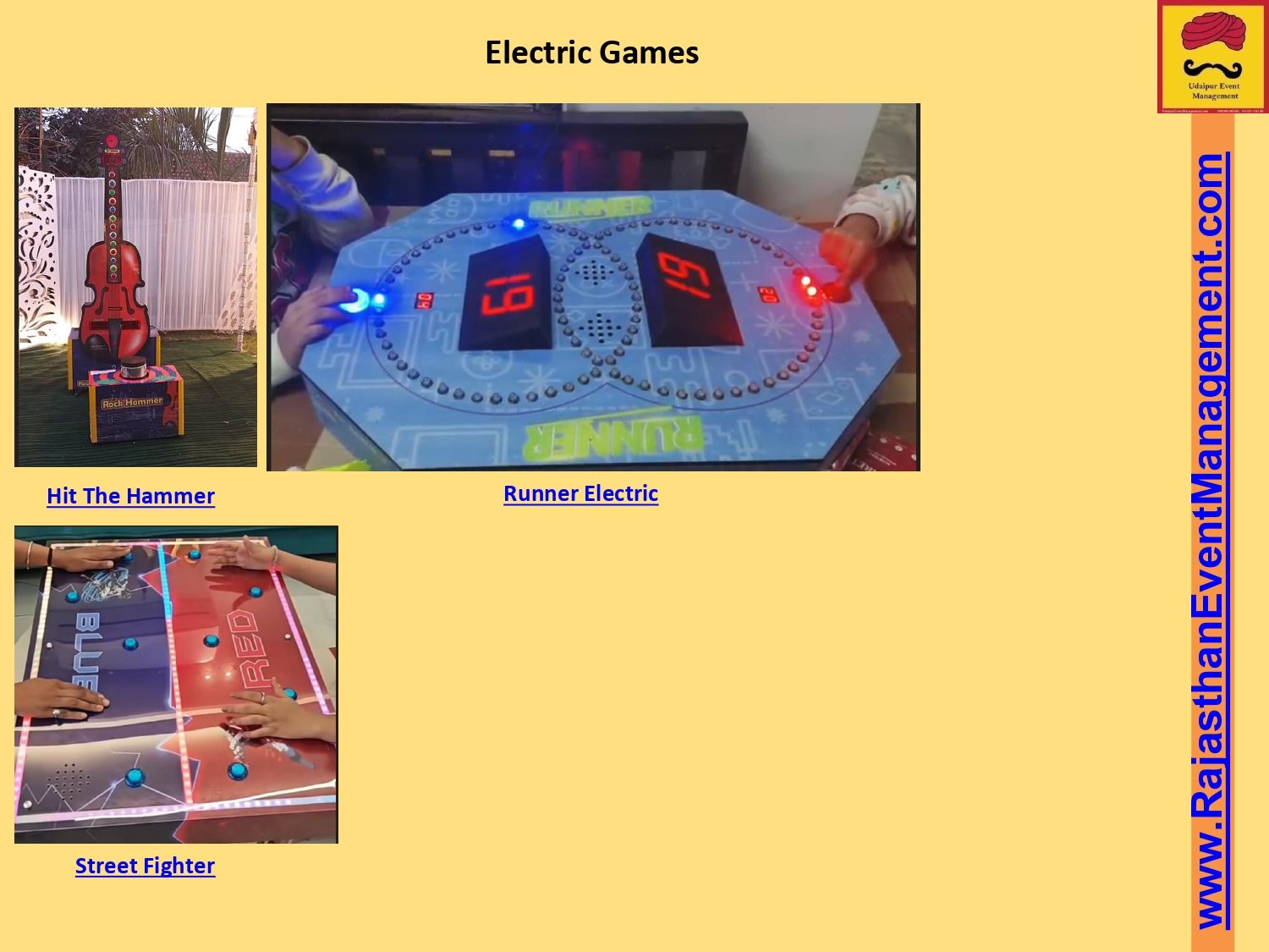 Arcade Electric Games Event Stall | Rajasthani Mela Carnival Stalls PAN India