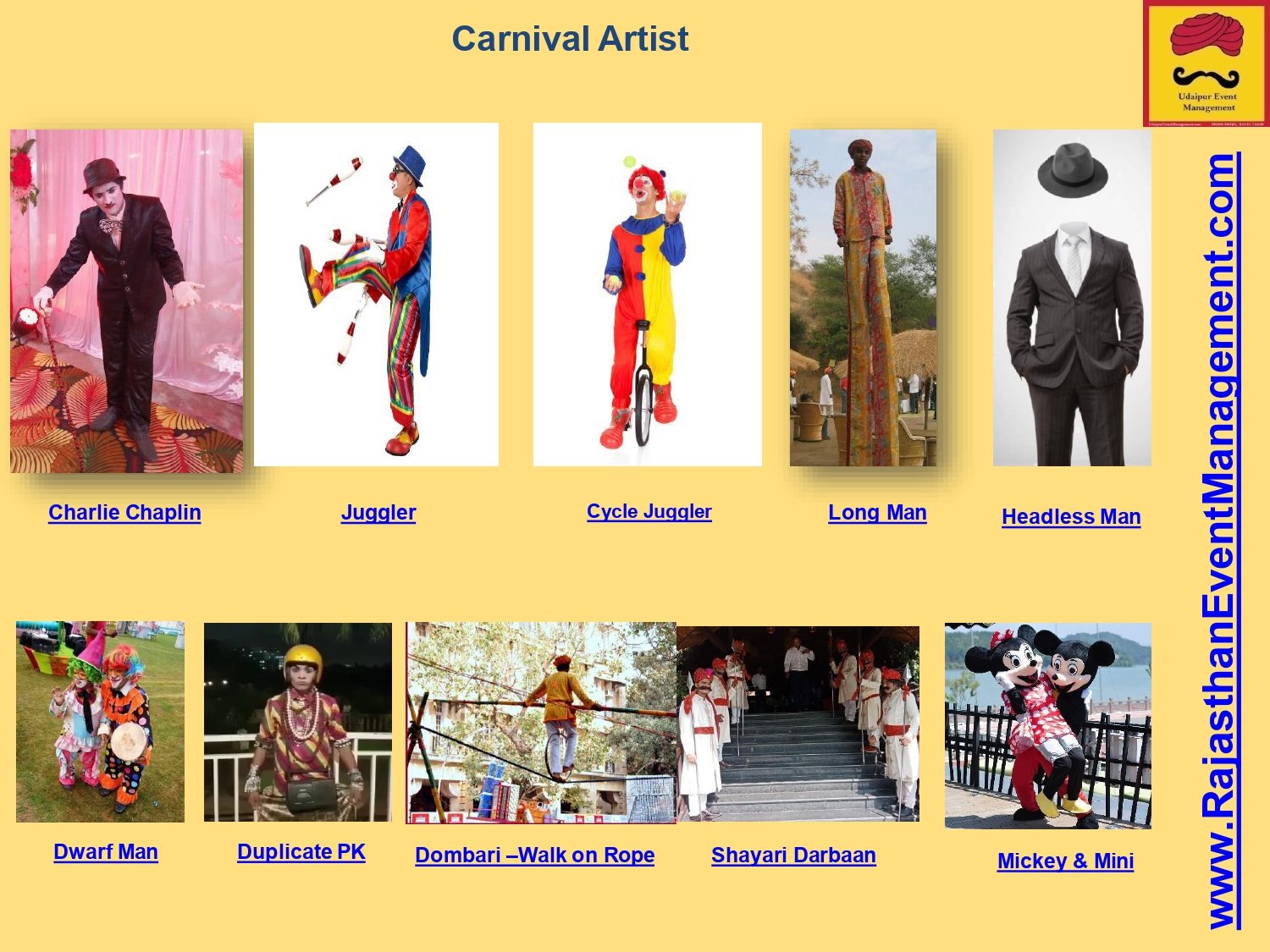 Carnival Artist Wedding Entertainment | Rajasthani Mela Carnival Stalls PAN India