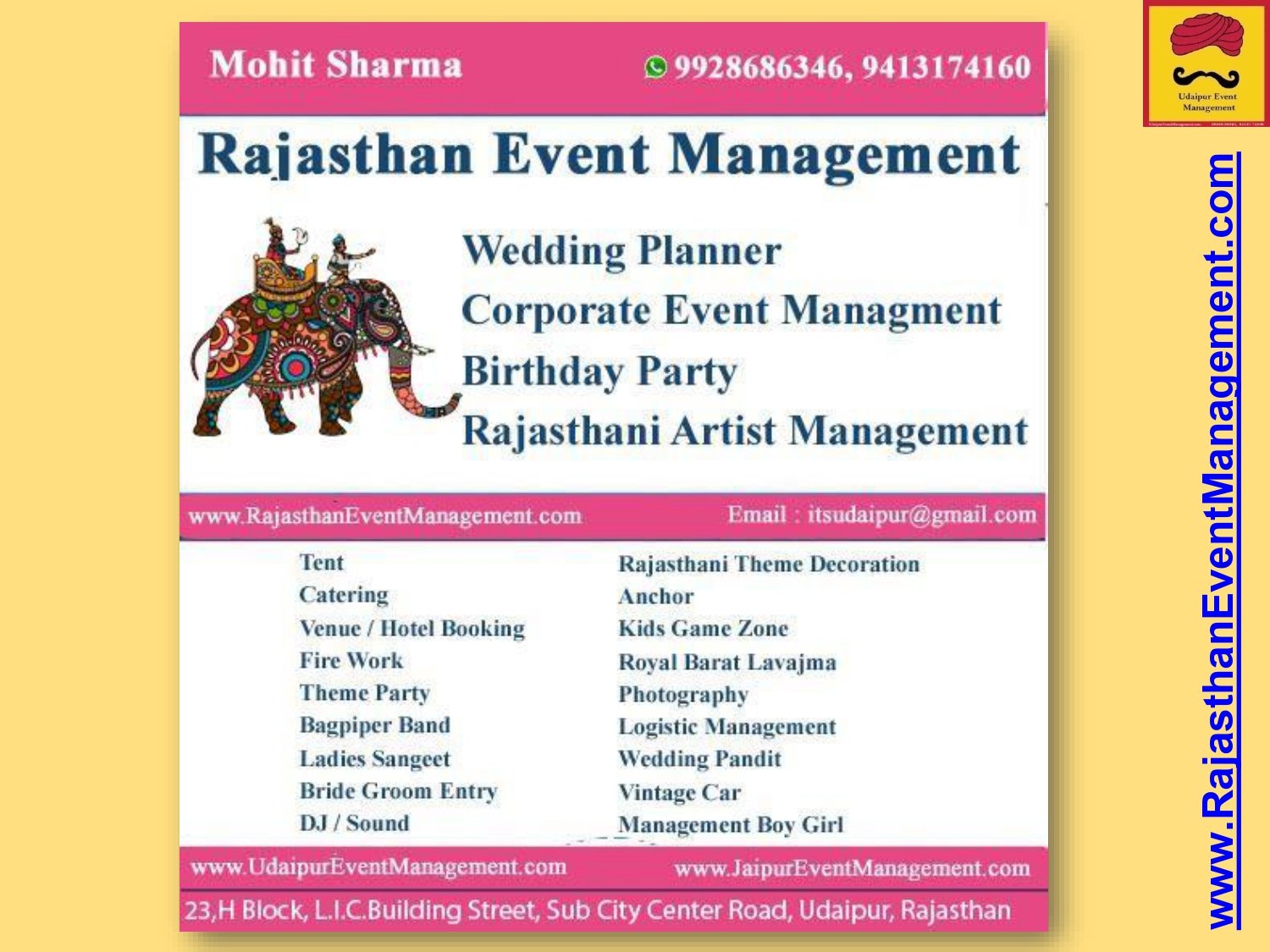 Wedding Event Management Services India | Rajasthani Mela Carnival Stalls PAN India