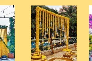 Hanging Marigold Curtains - Best Lakh Bangle Maker India